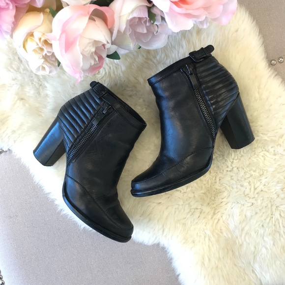 French Connection Shoes - French Connection black heel moto booties